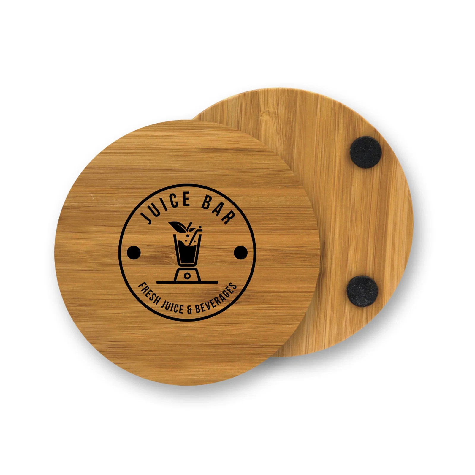 Bamboo Coasters: Single Round — view 2
