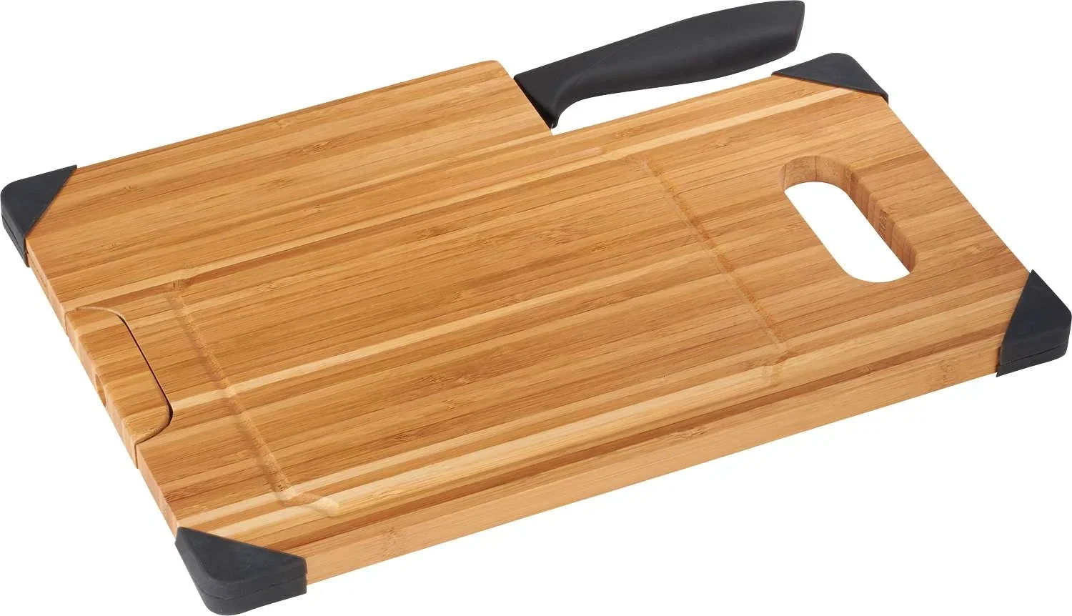 Personalized Bamboo Cutting Board with Knife Set — view 8