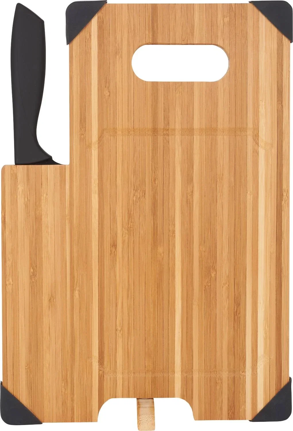 Personalized Bamboo Cutting Board with Knife Set — view 9