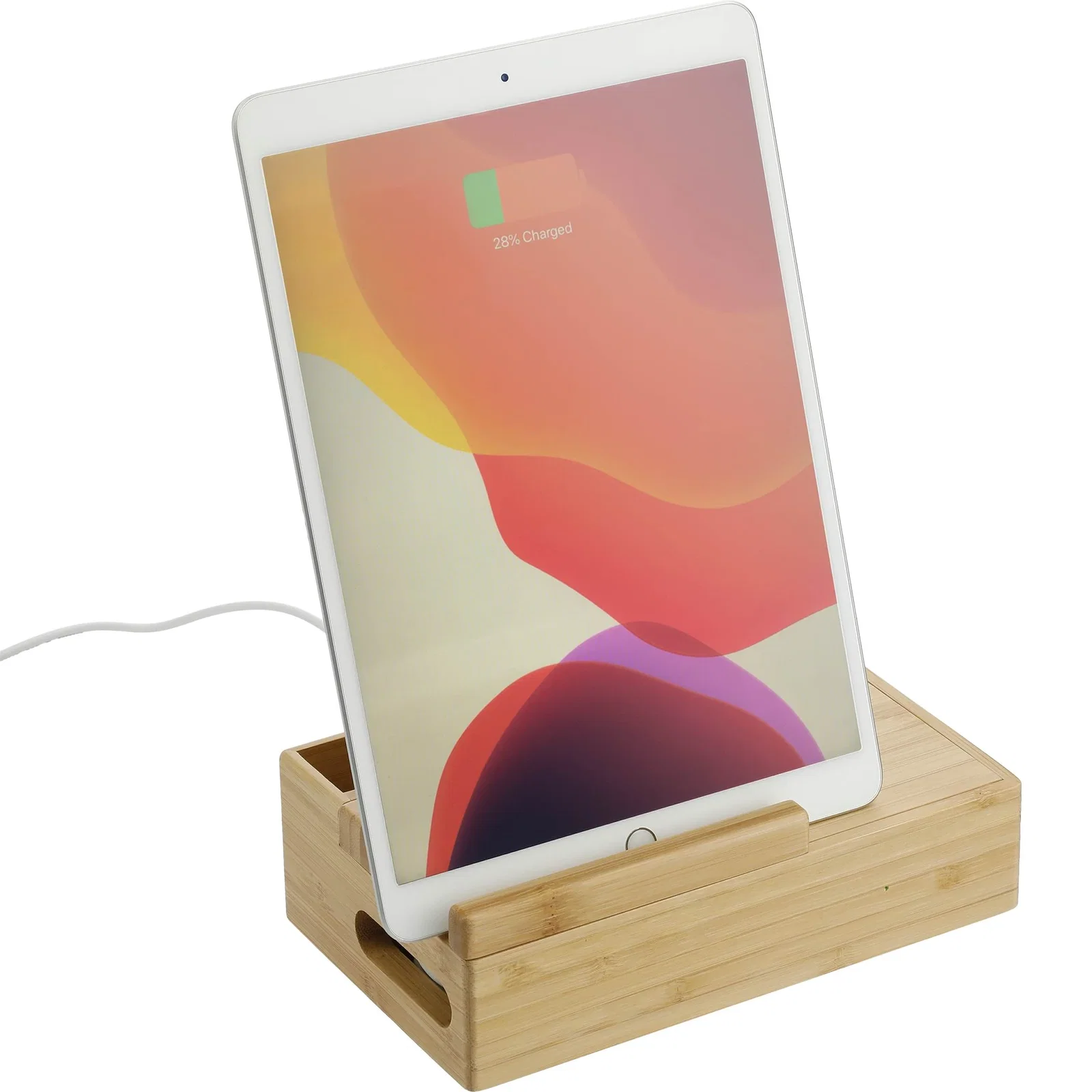 Custom Bamboo Wireless Charging Dock Station — view 16