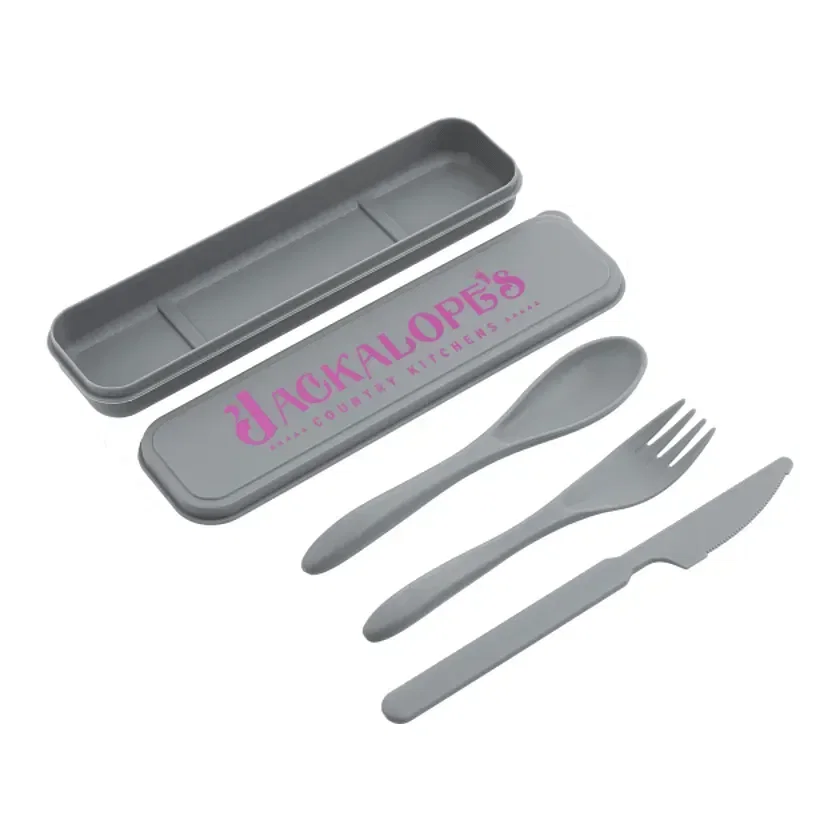 Custom Eco-Friendly Bamboo Cutlery Set — view 17