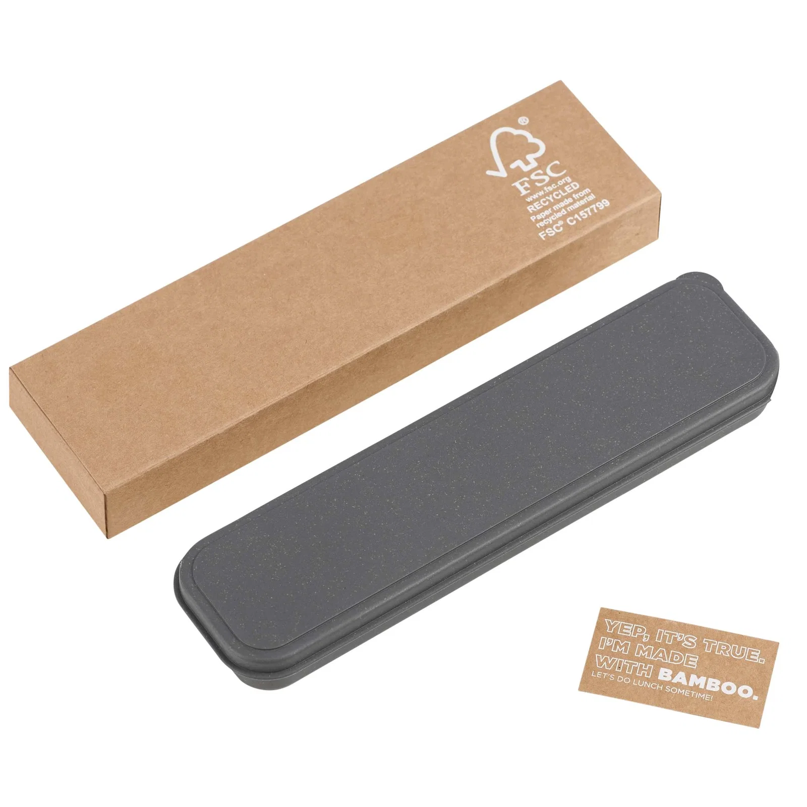 Custom Eco-Friendly Bamboo Cutlery Set — view 20