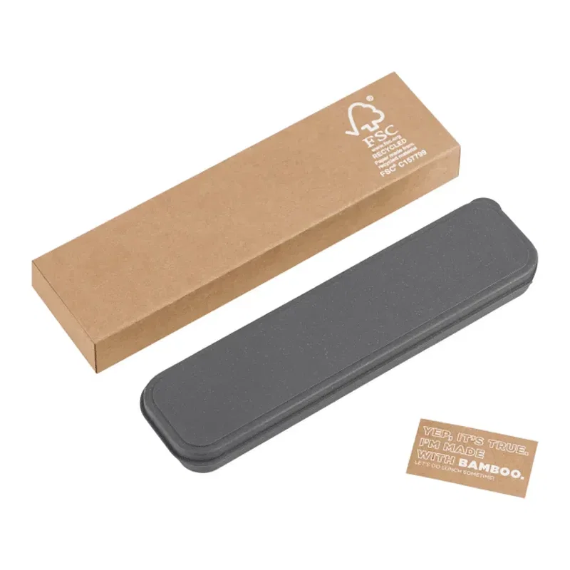 Custom Eco-Friendly Bamboo Cutlery Set — view 4