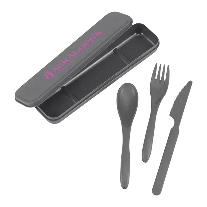 Custom Eco-Friendly Bamboo Cutlery Set — view 5
