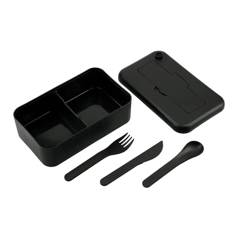 Personalized Bamboo Fiber Lunch Box with Utensils — view 5