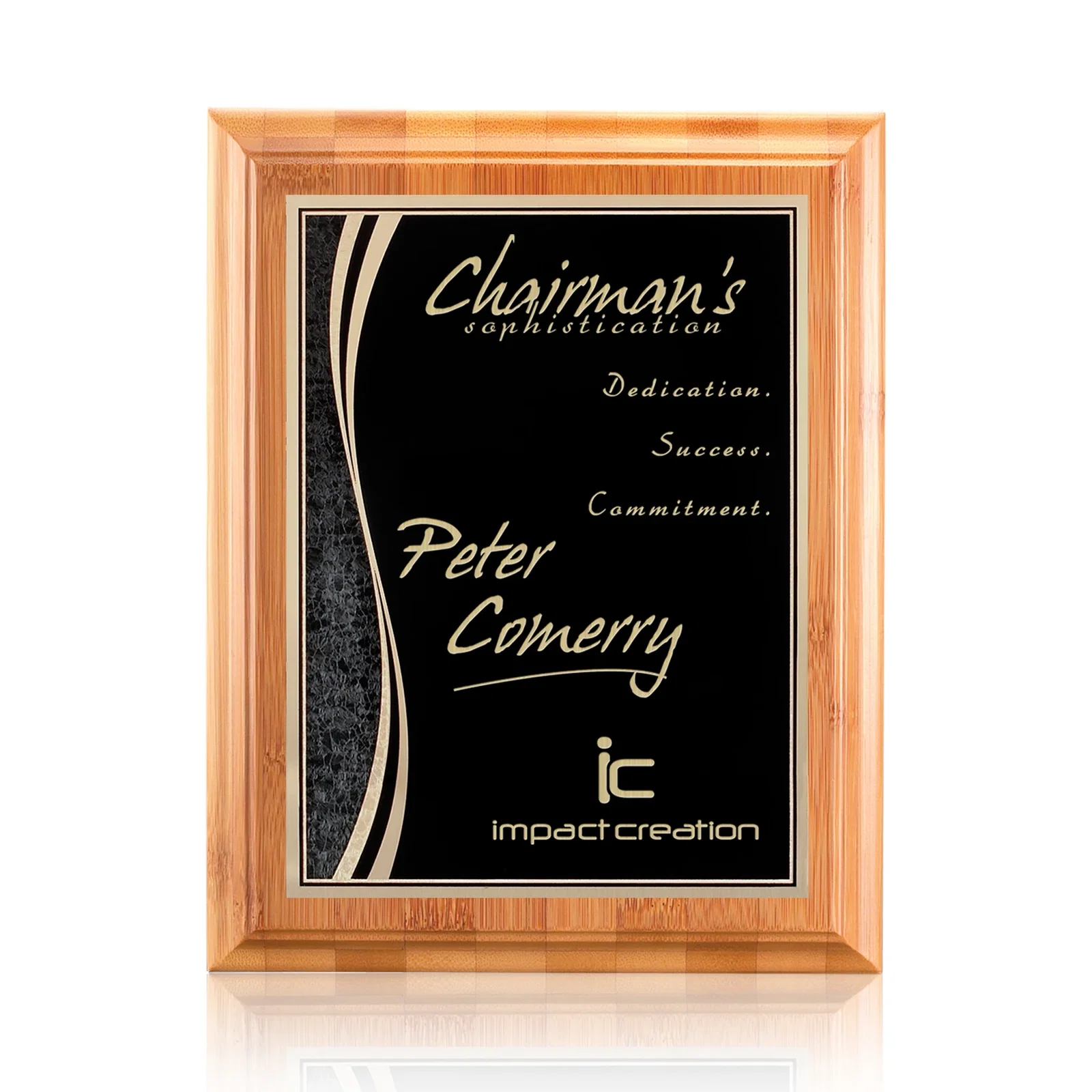 Bamboo/Finch Plaque — view 2