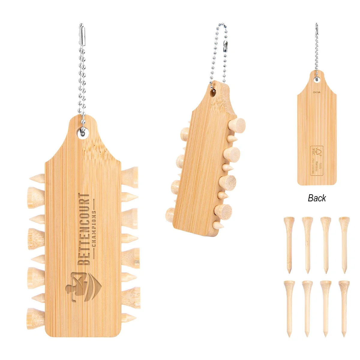 Key ring end shown in close view