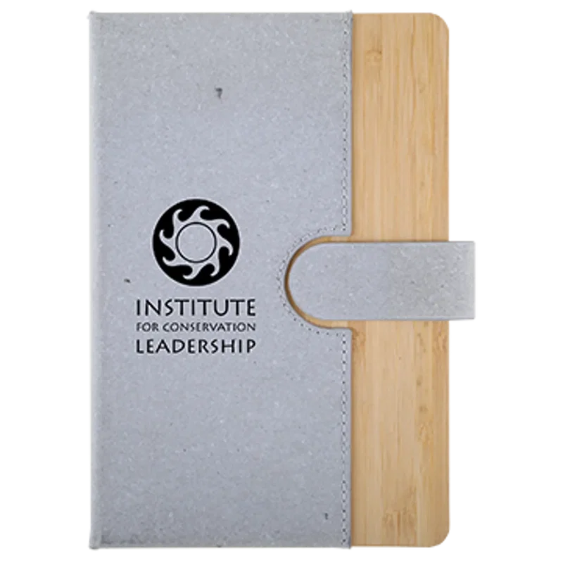 Bamboo Journal w/ Magnetic Closure & FSC Paper — view 2