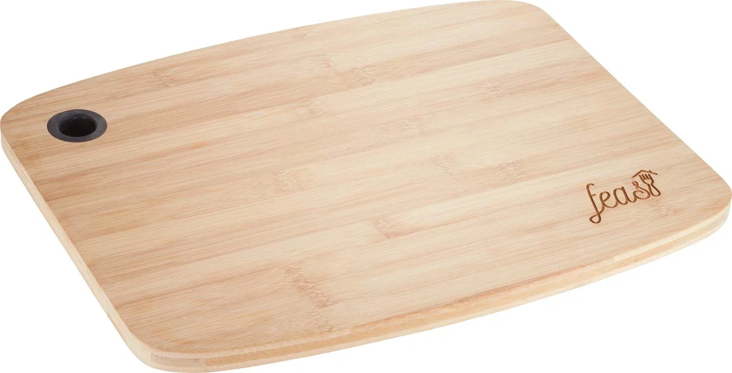 Bamboo Large Cutting Board with Silicone Grip — view 9