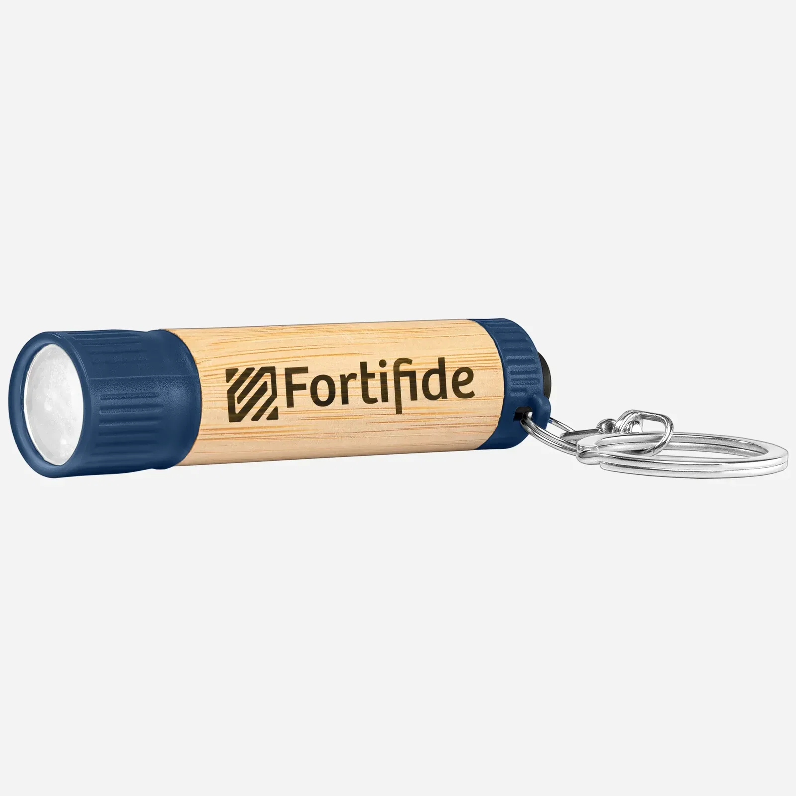 Bamboo LED Flashlight with Keyring — view 2