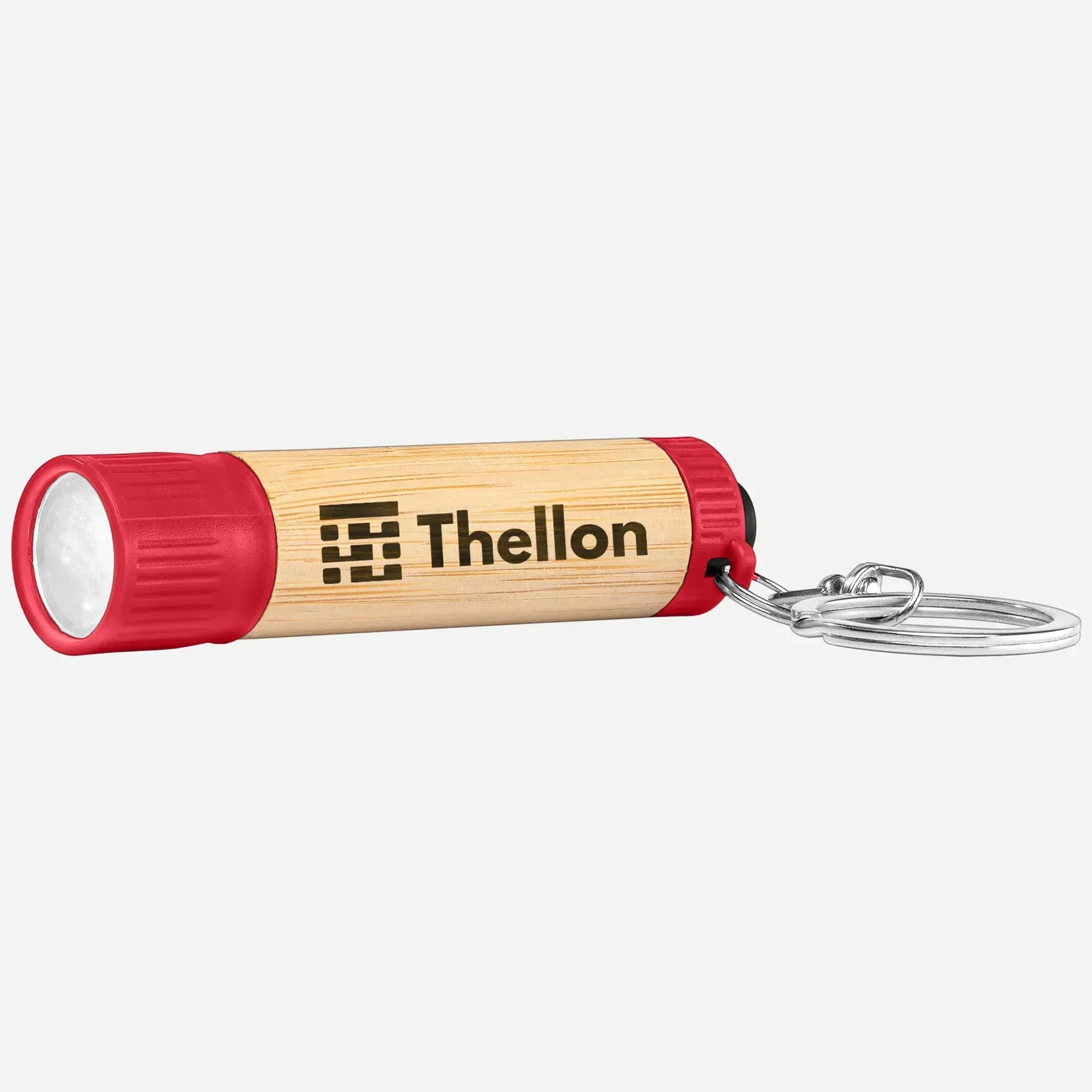 Bamboo LED Flashlight with Keyring — view 4