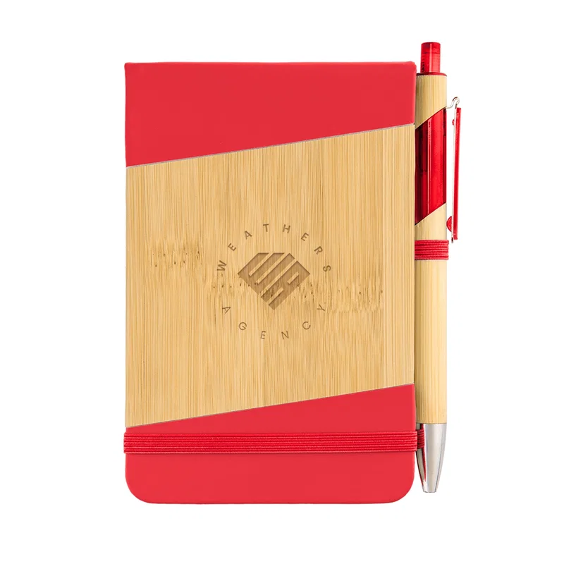 Bamboo Look Jotter & Pen — view 3