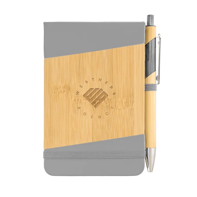 Bamboo Look Jotter & Pen — view 5