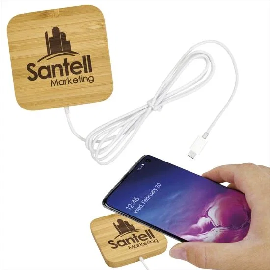 Good Value™ Bamboo Magnet-Hold 15W Wireless Charger