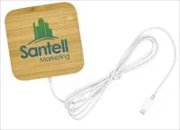 Good Value™ Bamboo Magnet-Hold 15W Wireless Charger — view 2