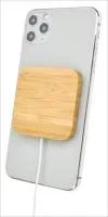 Good Value™ Bamboo Magnet-Hold 15W Wireless Charger — view 3