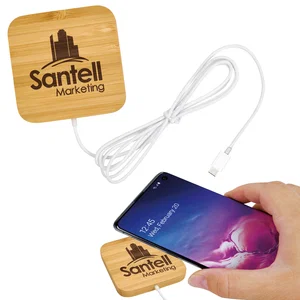Custom Bamboo Magnet-Hold 15W Wireless Charger