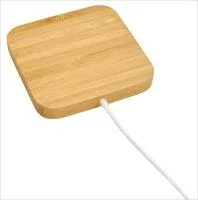 Good Value™ Bamboo Magnet-Hold 15W Wireless Charger — view 4