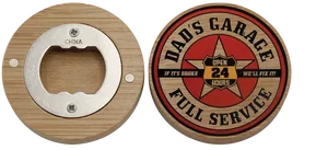 Bamboo Magnetic Bottle Opener