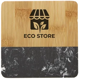 Custom Deluxe Bamboo & Marble Coasters