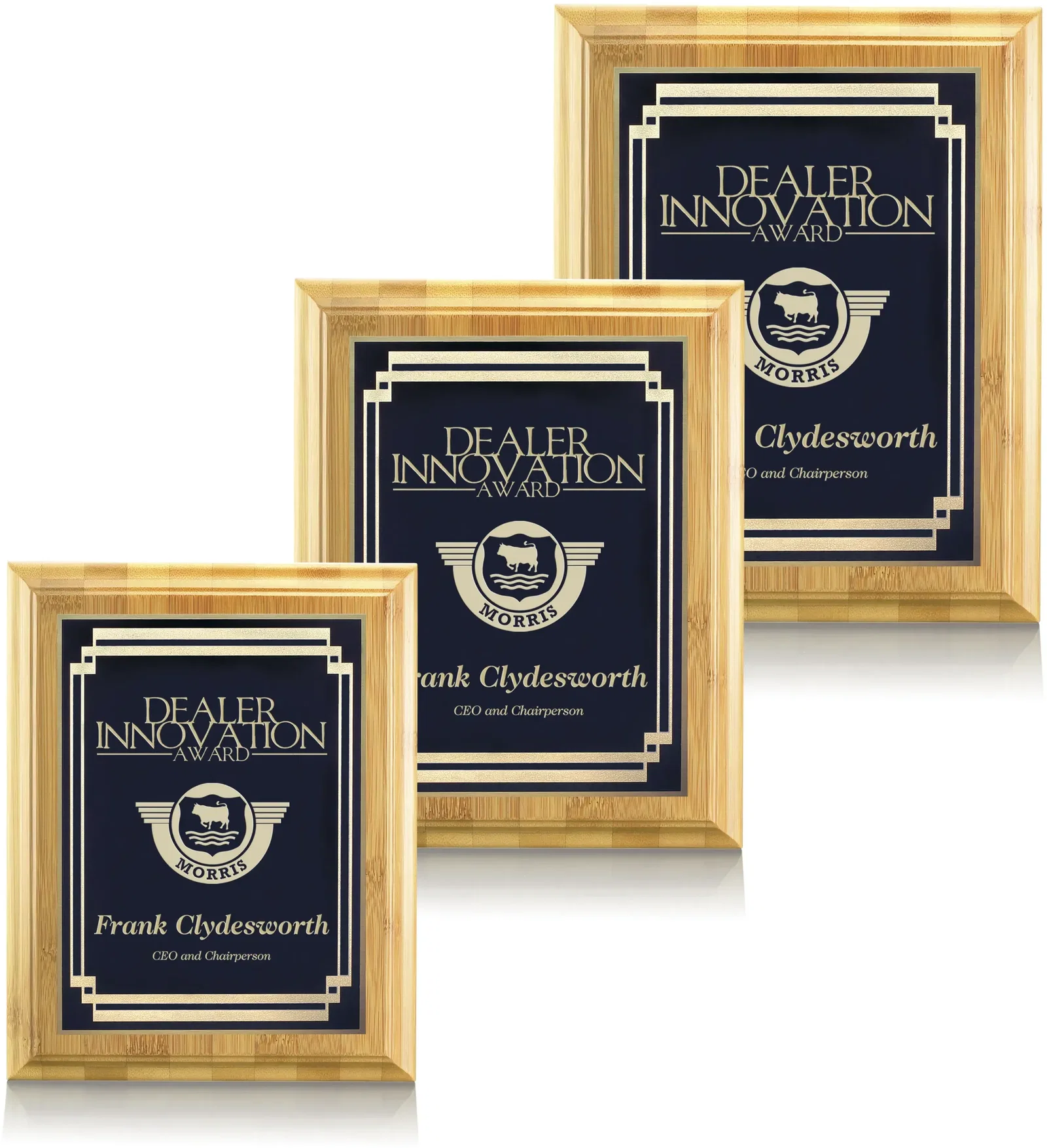 Custom Bamboo/Marquis Plaque for employee recognition