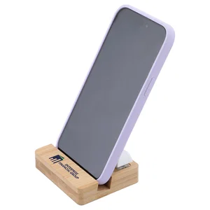 Bamboo Phone Stand with Stress Reliever Keyboard