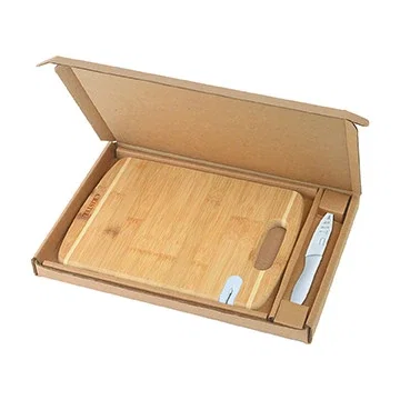 Bamboo Sharpen-It™ Cutting Board with Knife Gift Box Set — view 4