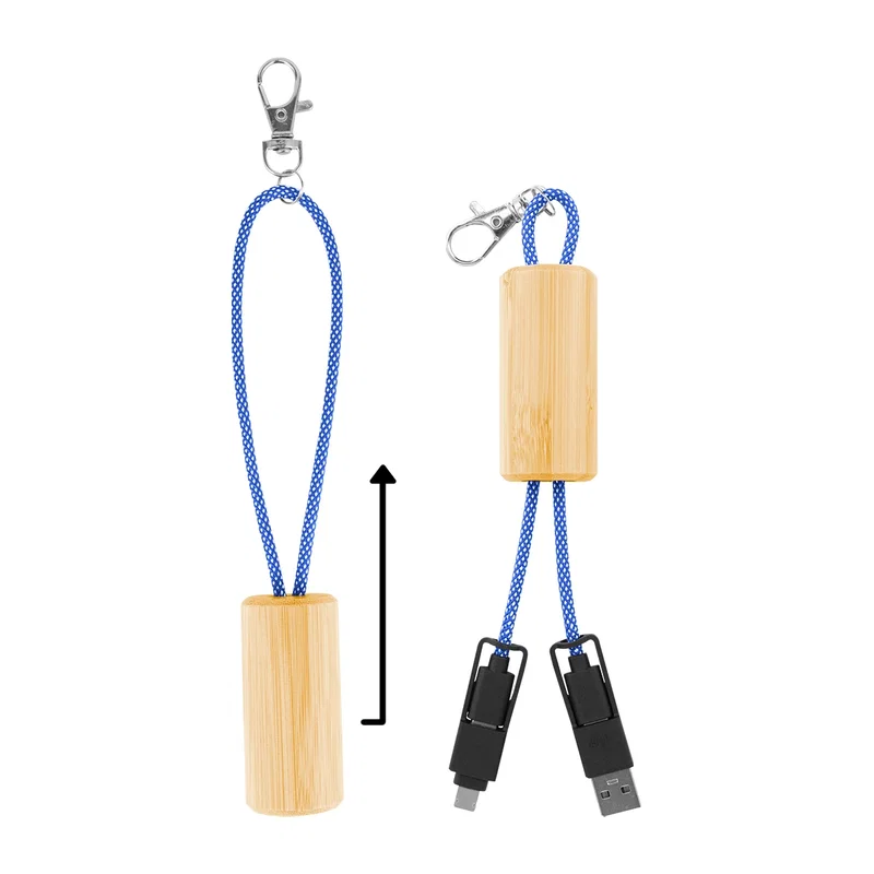 Bamboo Slider Multi-Charging Cables — view 5