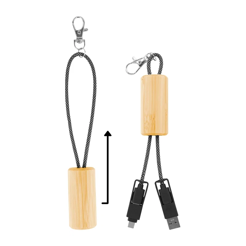 Bamboo Slider Multi-Charging Cables — view 7