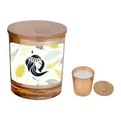 Bamboo Soy Candle With Full Color Label — view 6