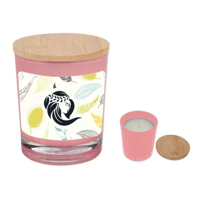 Bamboo Soy Candle With Full Color Label — view 7