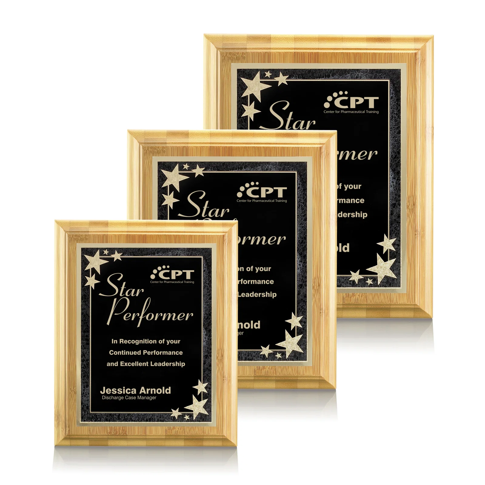 Custom Bamboo/Starburst Plaque for company anniversary events