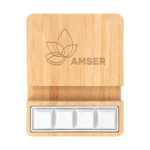 Bamboo Stress Relief Wireless Charger & Phone Stand