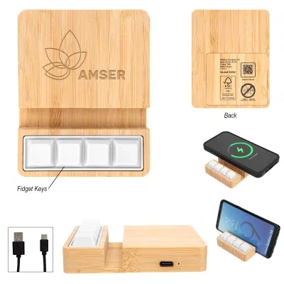 Textured fidget surface set into the front panel