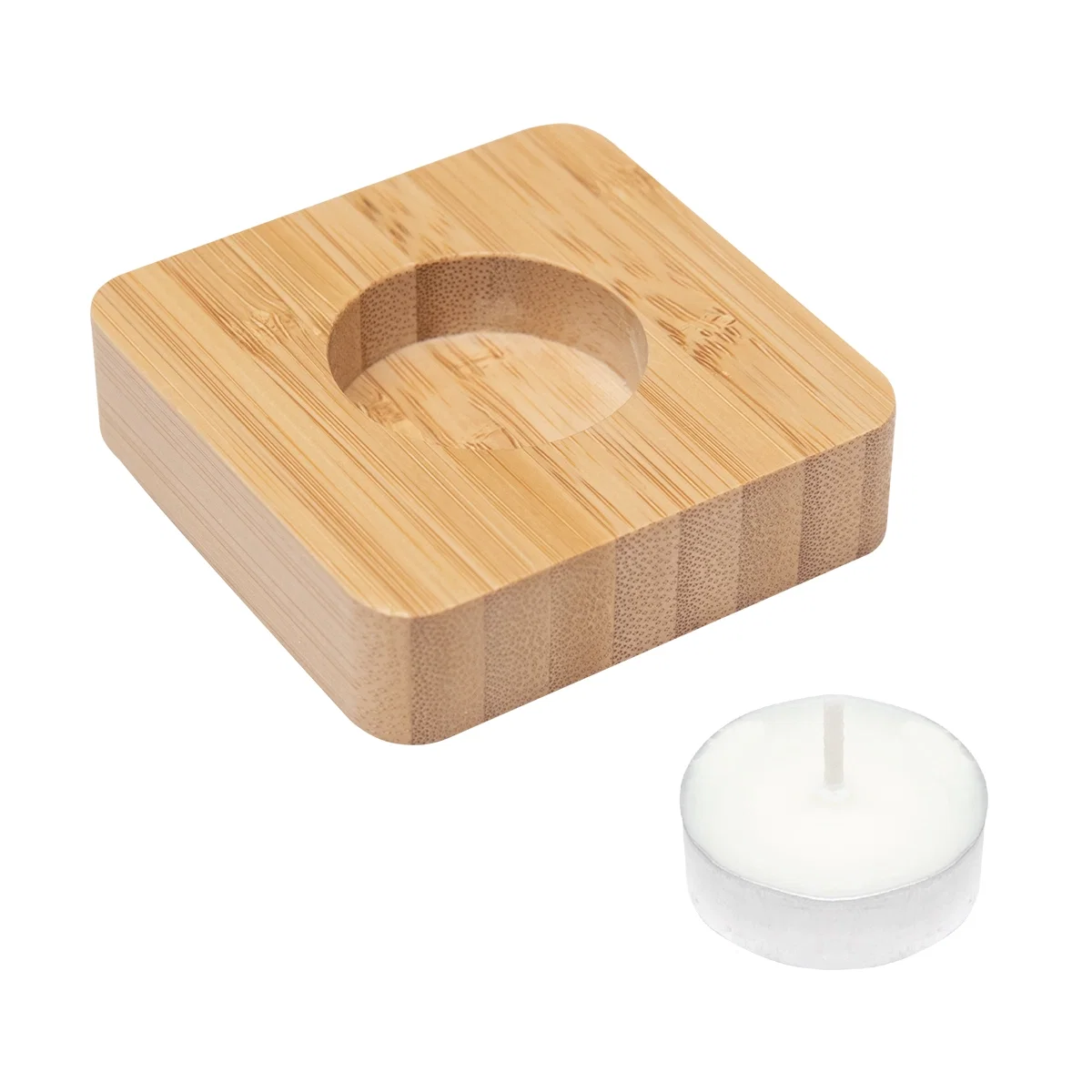 Three inch square base seen from directly above