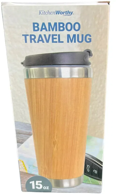 Custom Bamboo Travel Mug — view 2