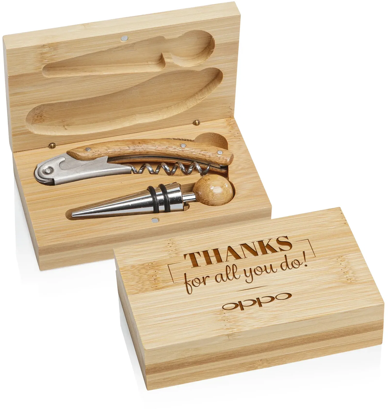 Bamboo Wine Accessory Set — view 2