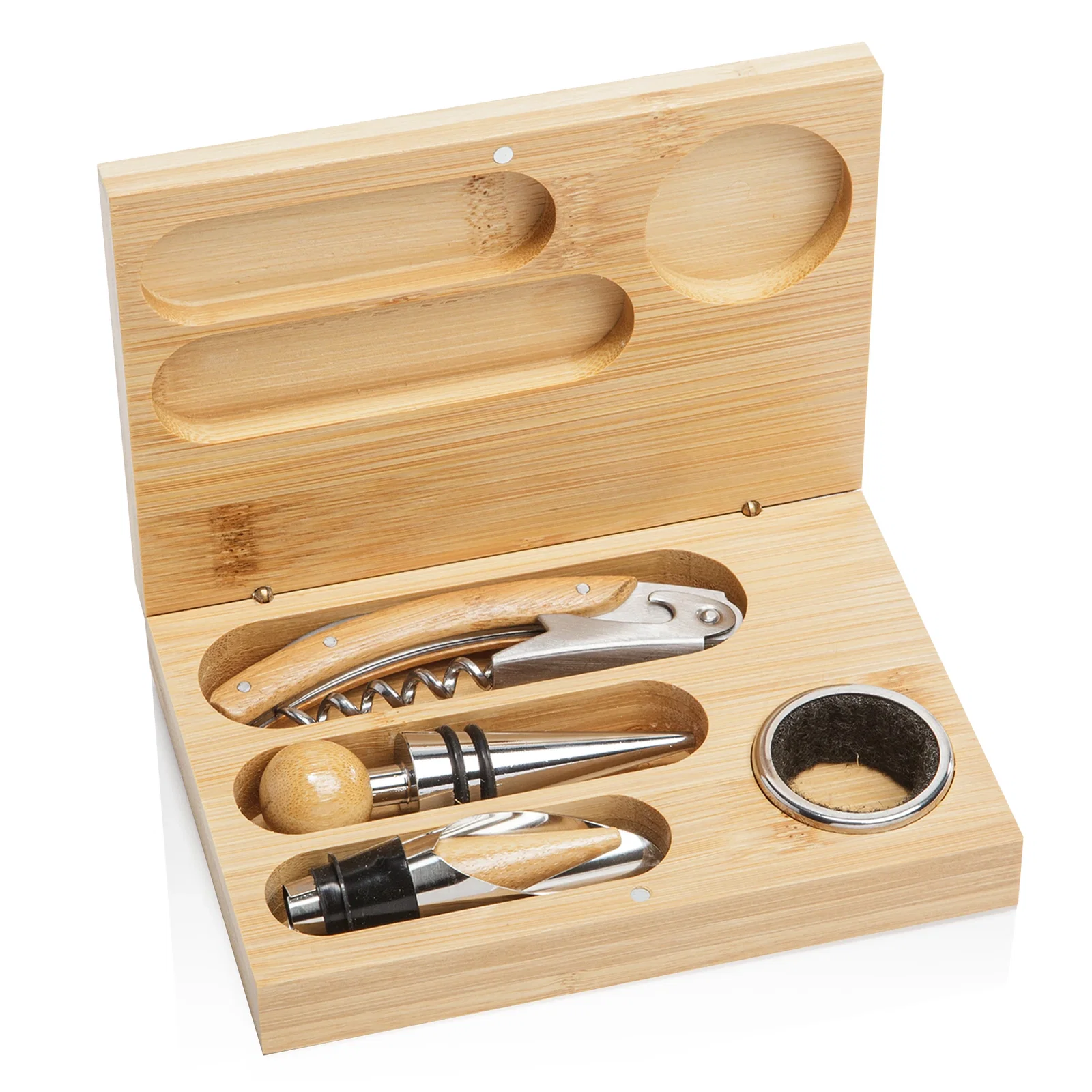 Bamboo Wine Accessory Set — view 7