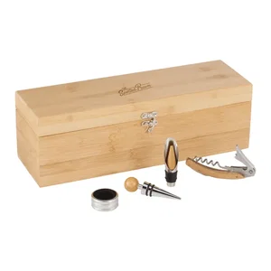 Custom Bamboo Wine Case Set
