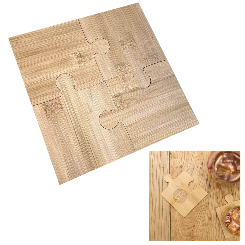 Bamboozle Puzzle Coaster Set — view 2