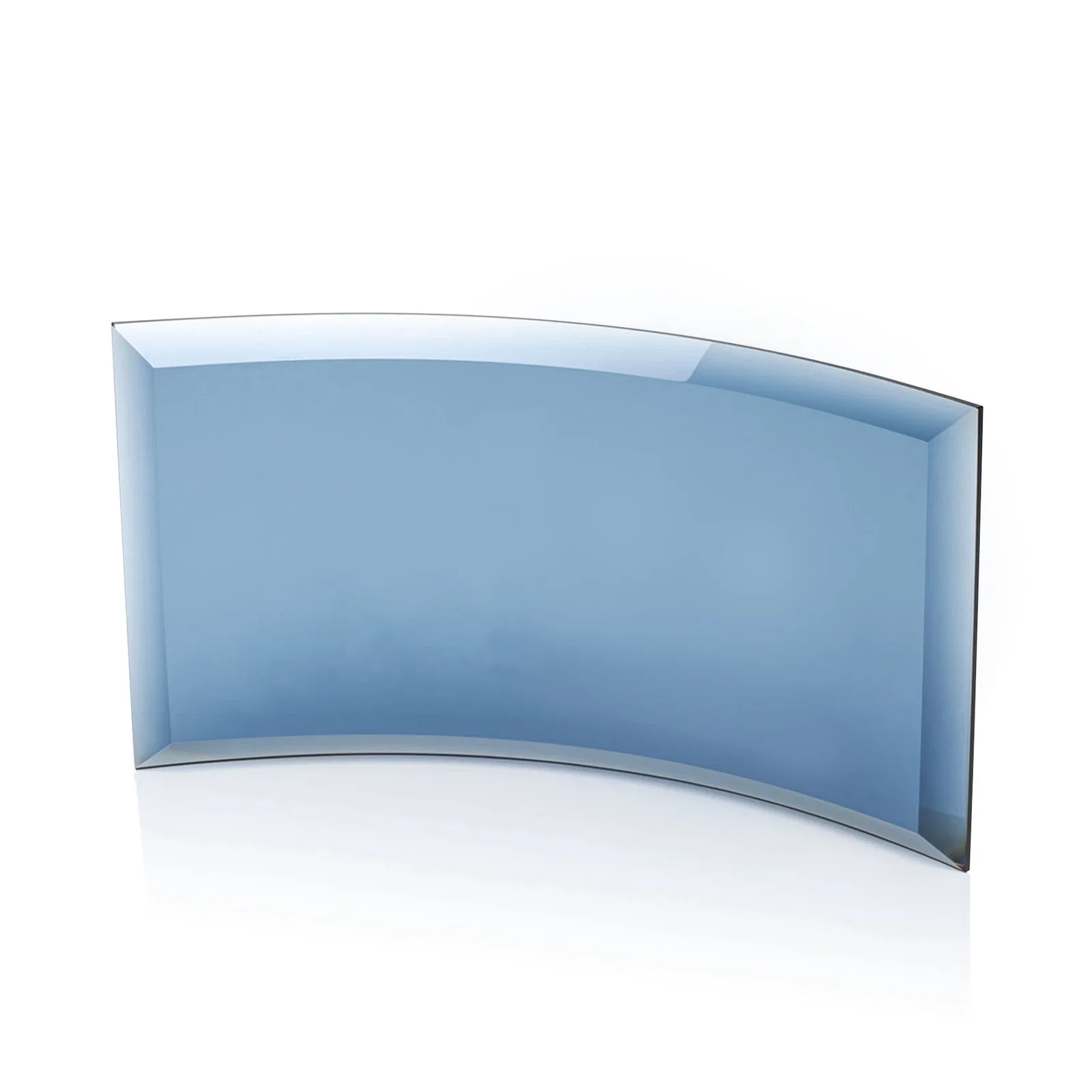 Promotional Starfire or Jade Glass Crescent Award in Five Color Options for graduation ceremonies