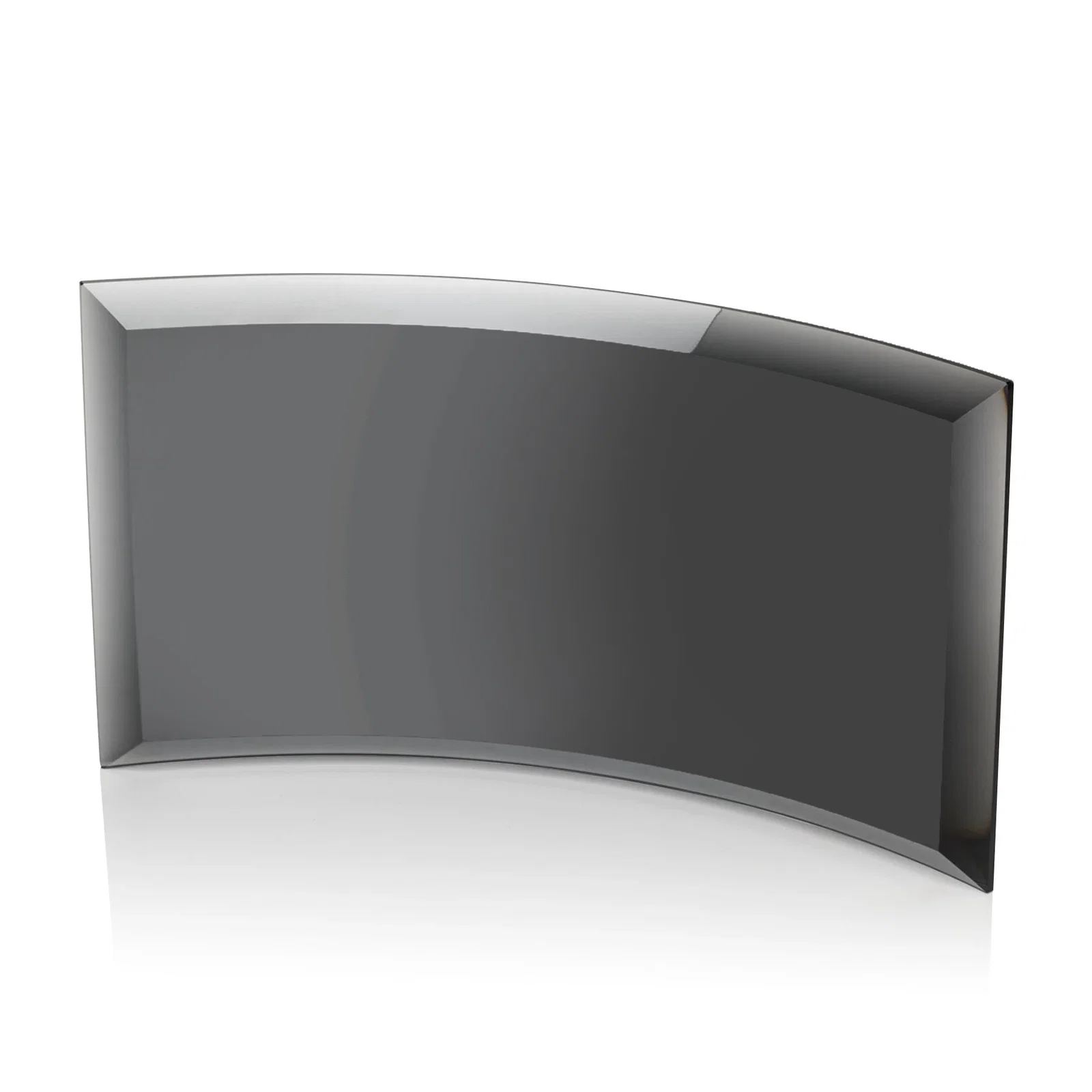 Branded Starfire or Jade Glass Crescent Award in Five Color Options for employee recognition