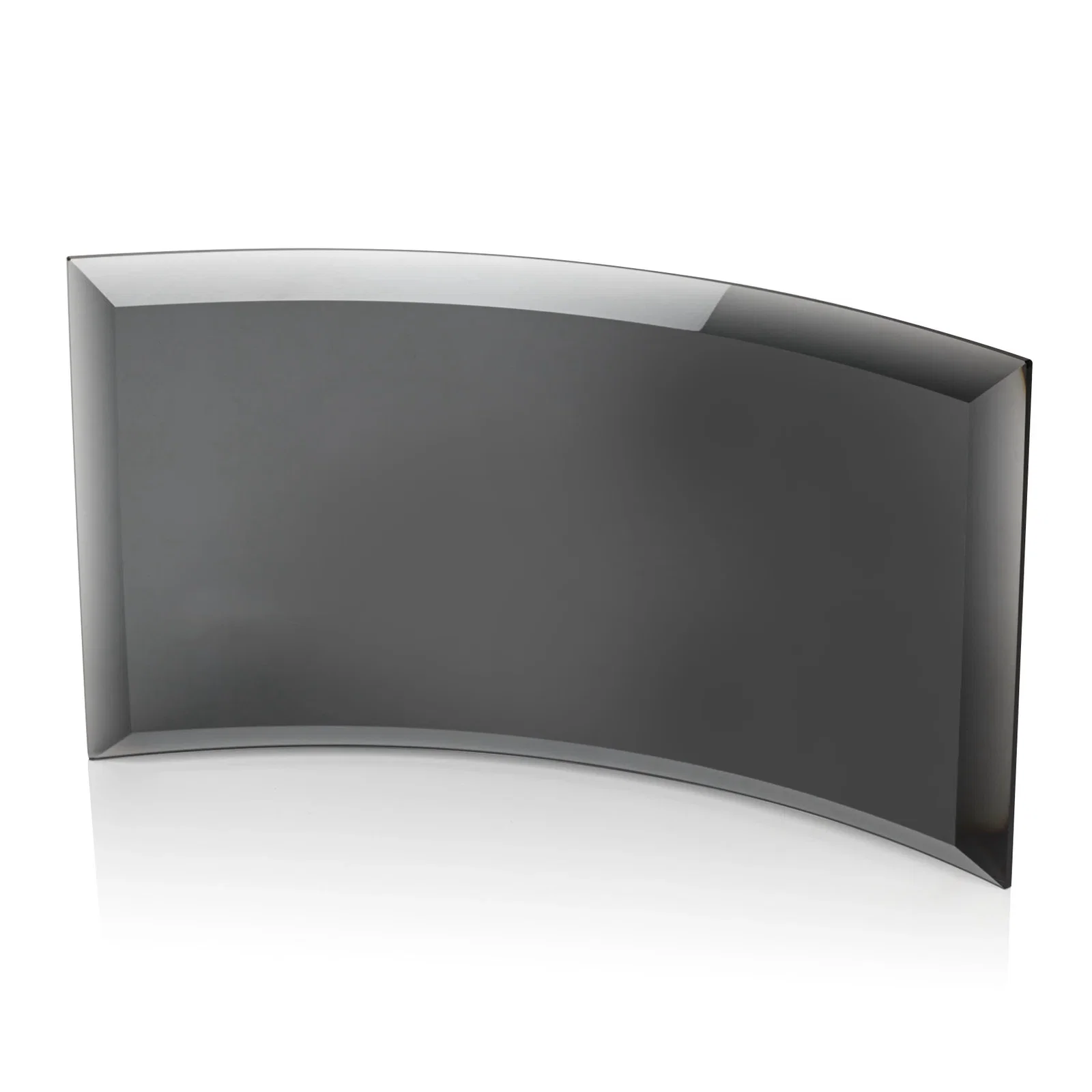 Branded Starfire or Jade Glass Crescent Award in Five Color Options for corporate award ceremonies