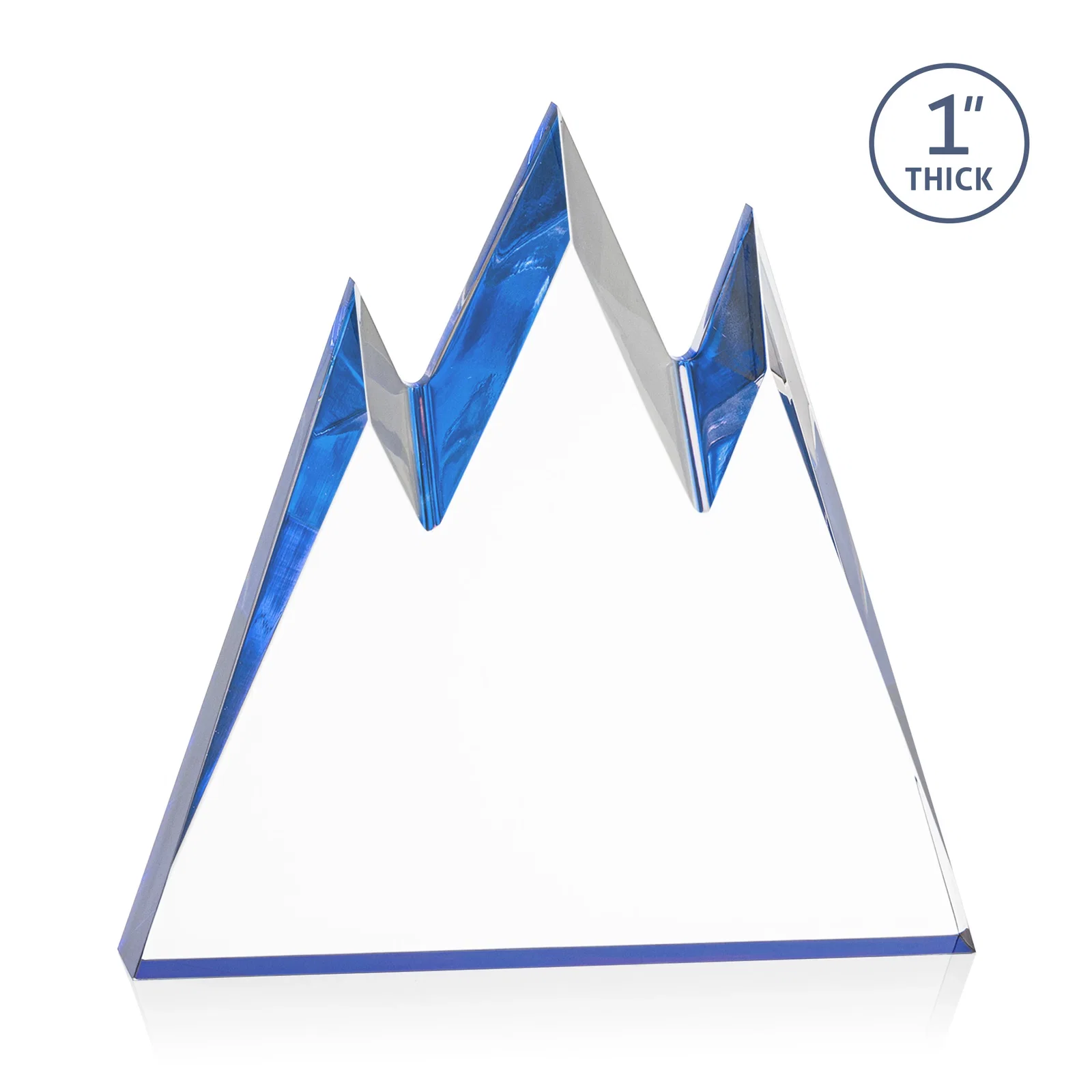 Promotional Freestanding Sculpted Acrylic Mountain-Peak Award for service anniversary gifts