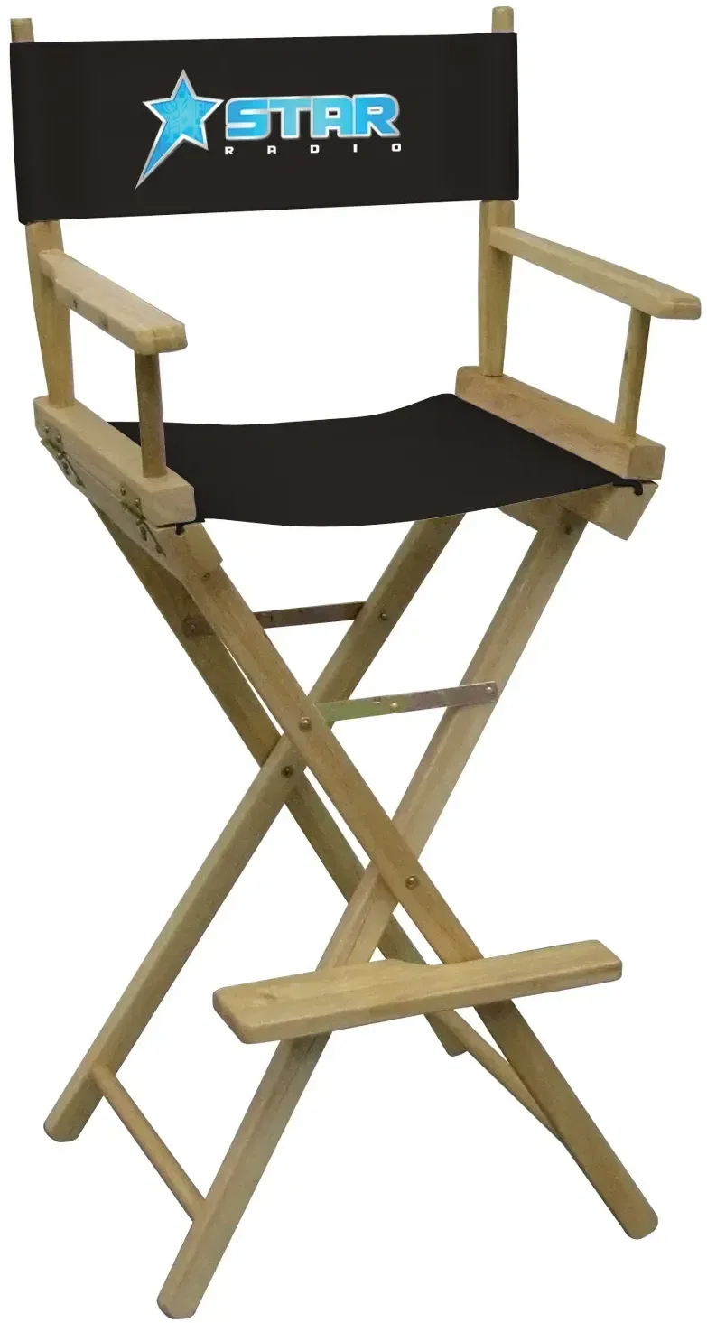 Bar-Height Director's Chair (Full-Color Imprint) — view 2
