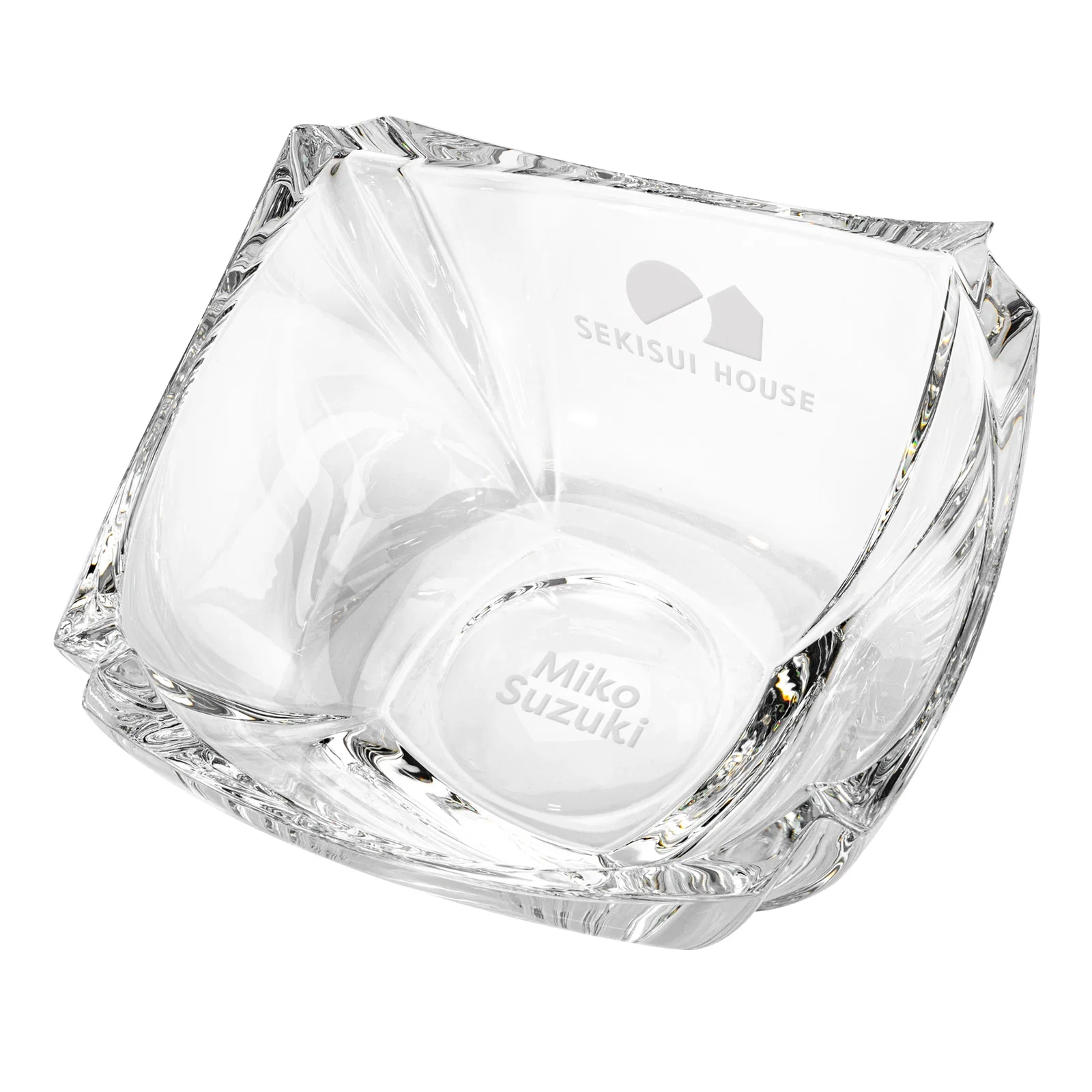 Custom Lead Free Crystalline Bowl with Deep Inward-Curved Sides for sales achievement awards