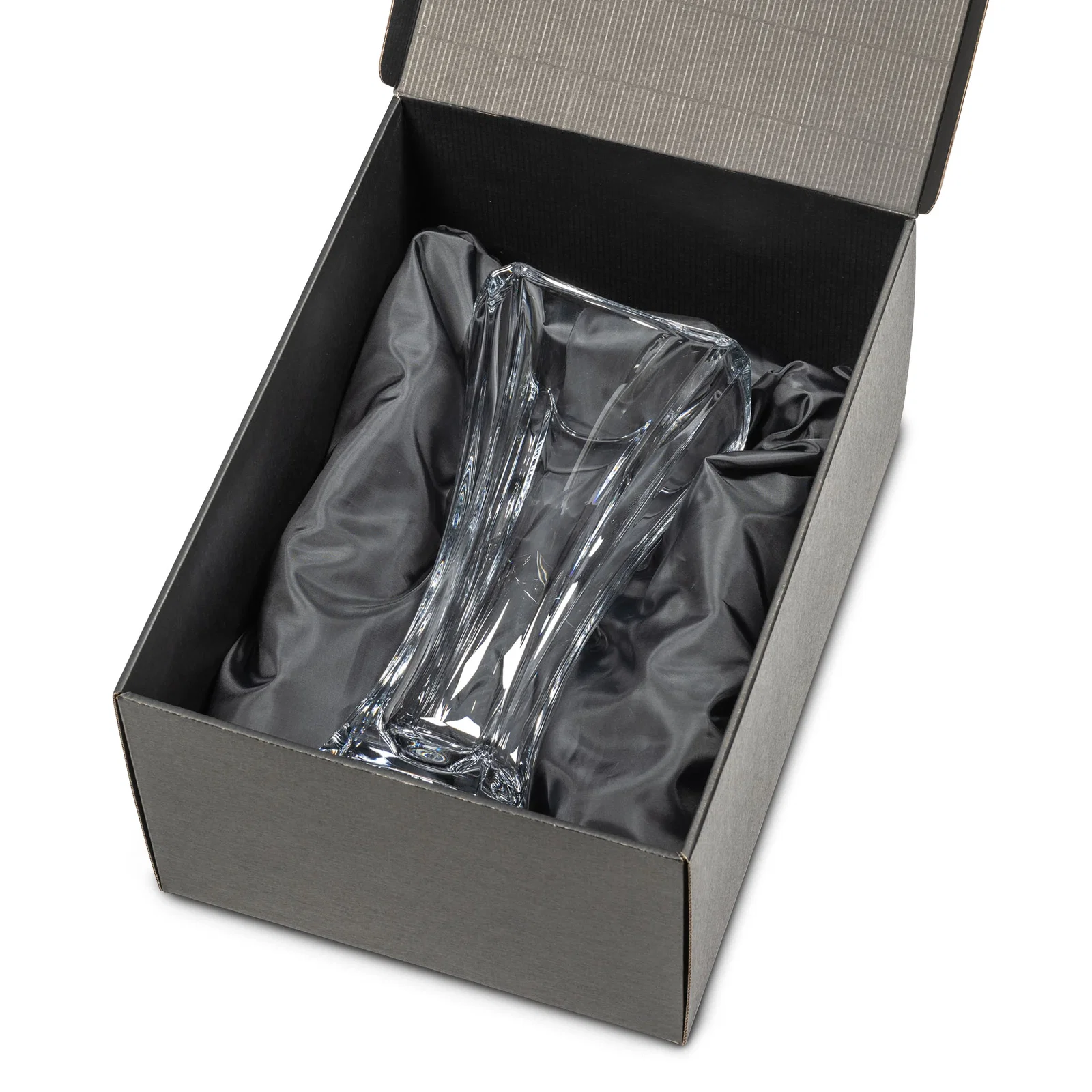 Custom Lead Free Crystalline Vase with Cinched Waist for sales achievement awards