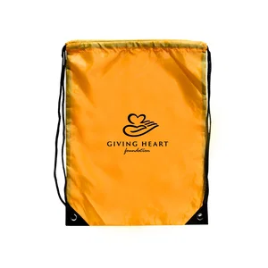 Barato Lightweight Drawstring Backpack, 13.5" x 17.5" 210 Denier Polyester, Full-Color Imprint