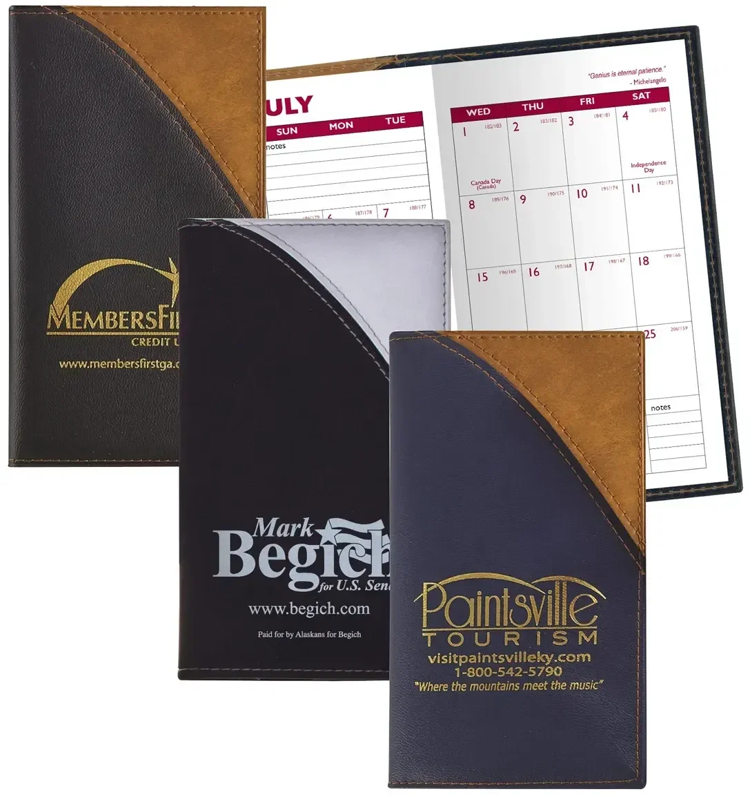 "Scribe" Custom Vinyl Soft Cover Academic Planner — view 3