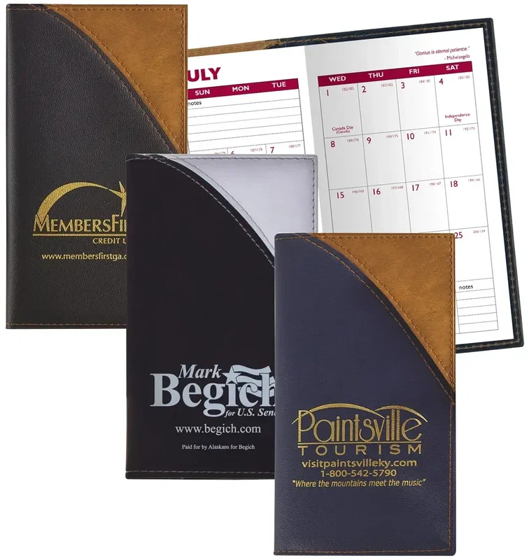 "Scribe" Custom Vinyl Soft Cover Academic Planner — view 3